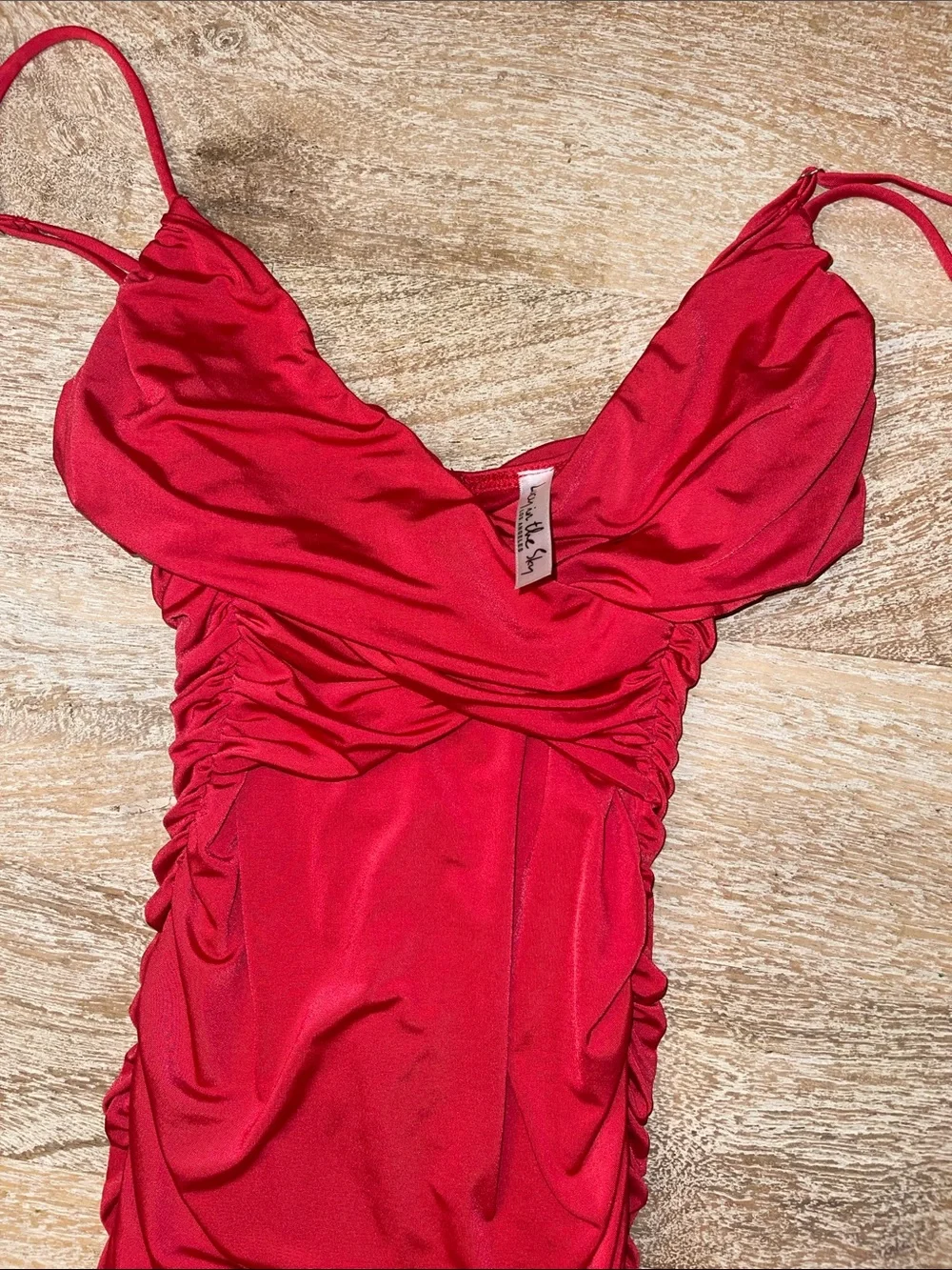 lucy in the sky red dress
